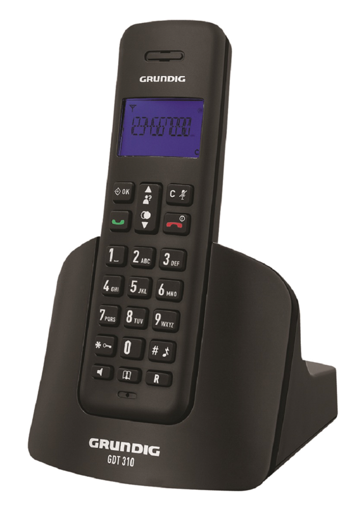 GRUNDIG GDT 310 Siyah Telsiz Telefon