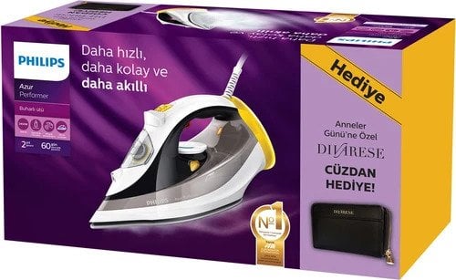 Philips GC3821/80 2400W Azur Performer Ütü Divarese Kadın Cüzdan Hediyeli