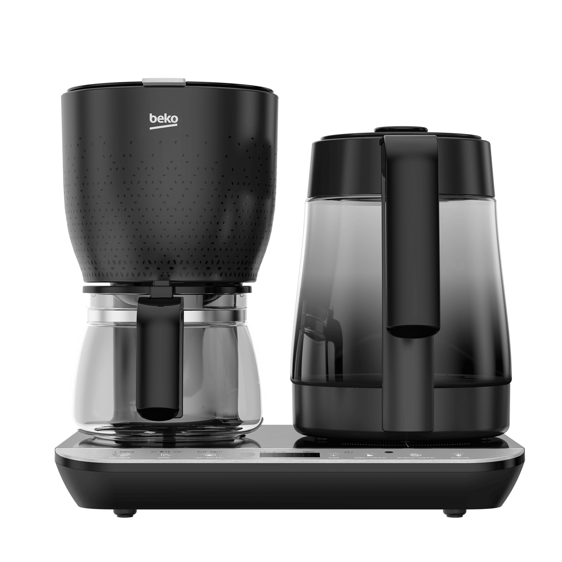 Beko CFM 8449 I Dem® Deluxe Akıllı Otomatik Çay ve Filtre Kahve Makinesi 1800 W Cam Demlik