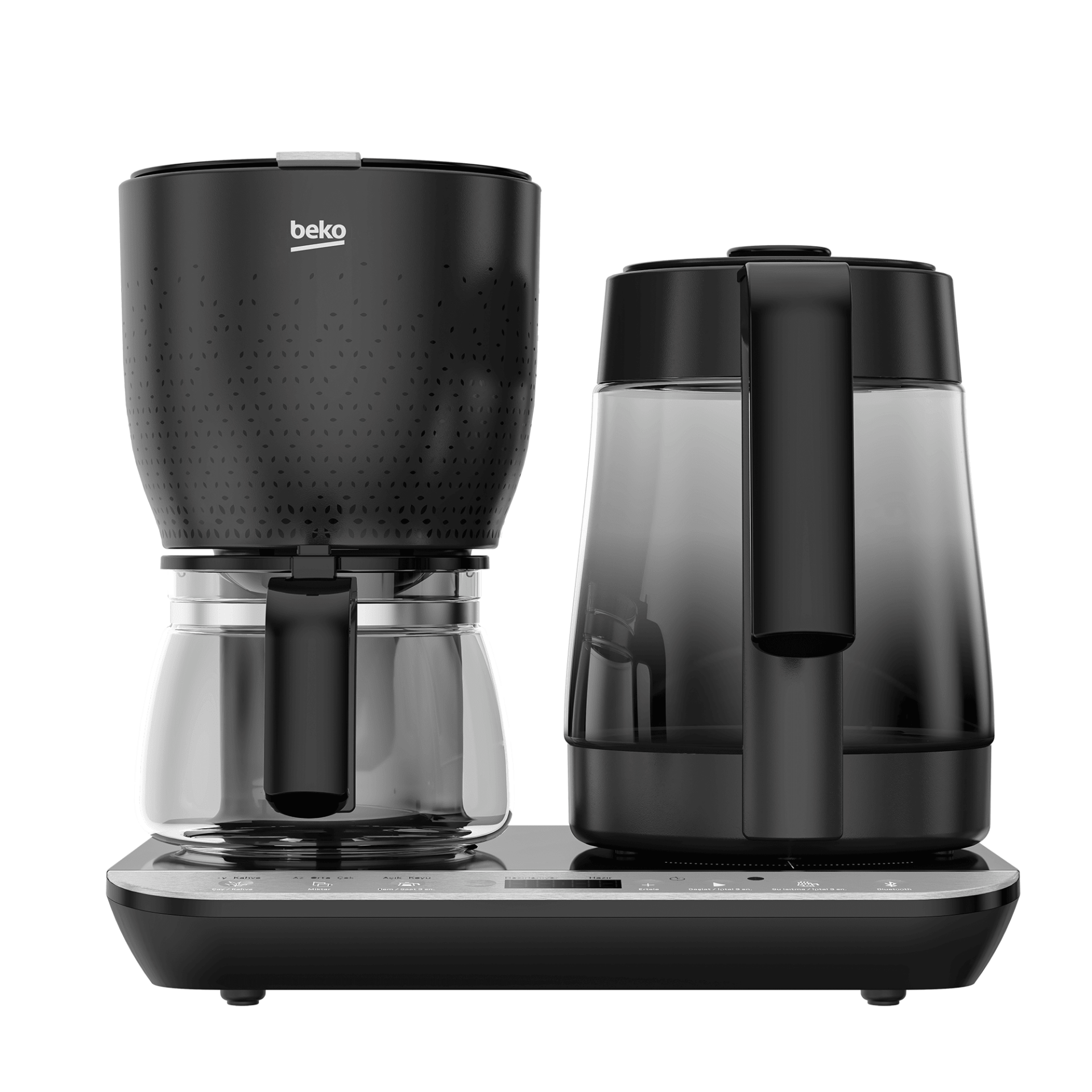 Beko CFM 8449 I Dem® Deluxe Akıllı Otomatik Çay ve Filtre Kahve Makinesi 1800 W Cam Demlik