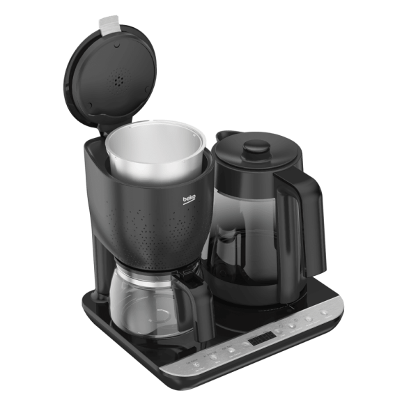 Beko CFM 8449 I Dem® Deluxe Akıllı Otomatik Çay ve Filtre Kahve Makinesi 1800 W Cam Demlik