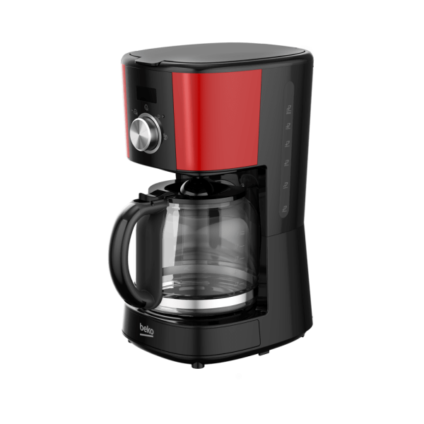 Beko FK 5414 Retro Filtre Kahve Makinesi 1000 W Dijital Saatli LCD Ekranlı 12 Fincan Cam Karaf İnoks