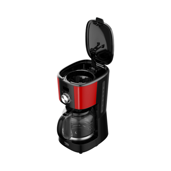 Beko FK 5414 Retro Filtre Kahve Makinesi 1000 W Dijital Saatli LCD Ekranlı 12 Fincan Cam Karaf İnoks