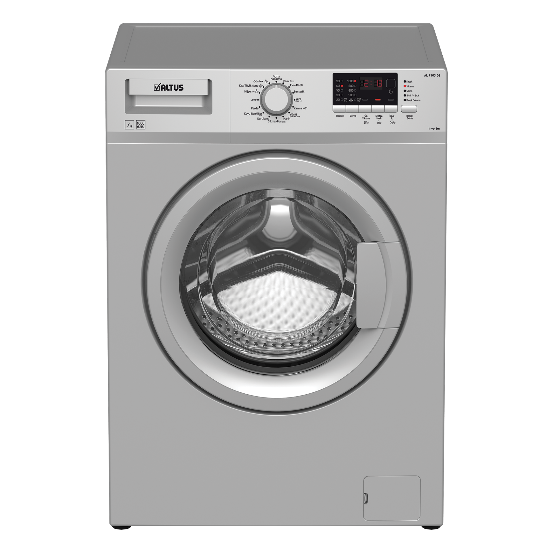 Altus AL 7103 DS 7 Kg Çamaşır Makinesi Gri