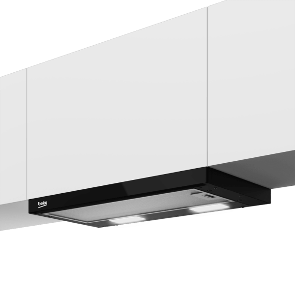 Beko P 41 TS Ankastre Sürgülü Aspiratör | 60 cm, 300 m³/h, LED Aydınlatma, Siyah