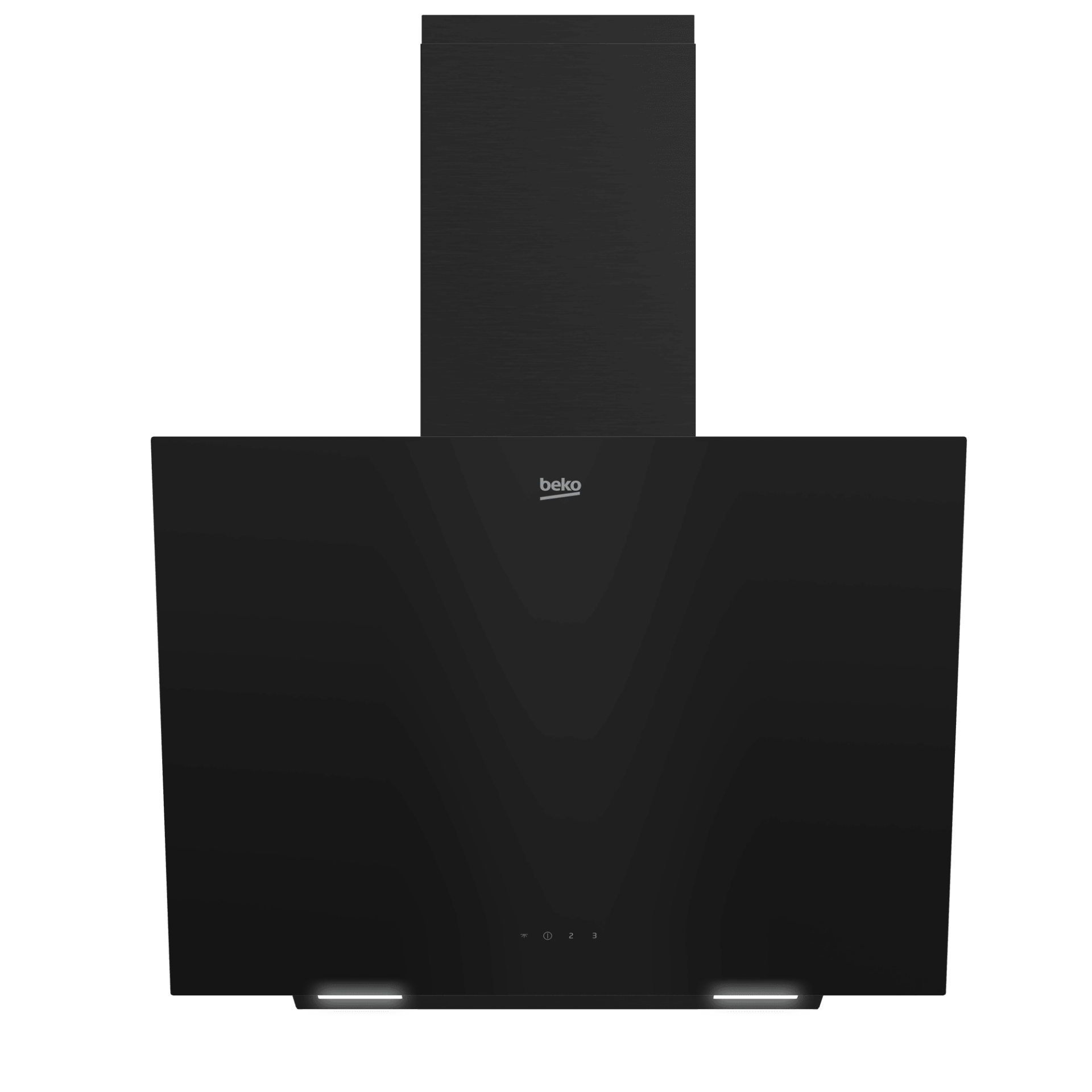 BDE 6041 S Eğimli Davlumbaz – 60 cm, Siyah, 500 m³/h, Dokunmatik