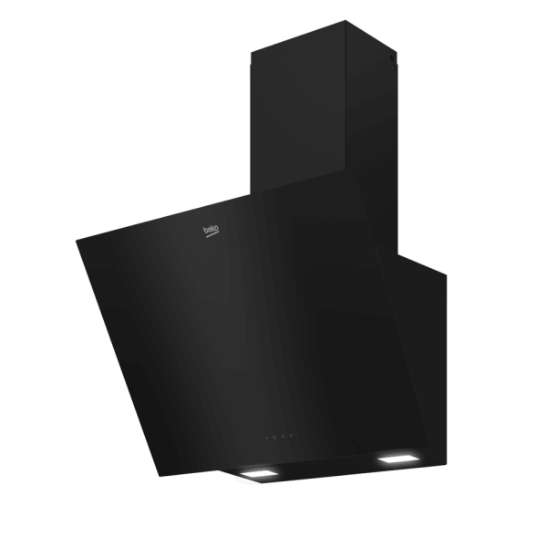 BDE 6041 S Eğimli Davlumbaz – 60 cm, Siyah, 500 m³/h, Dokunmatik
