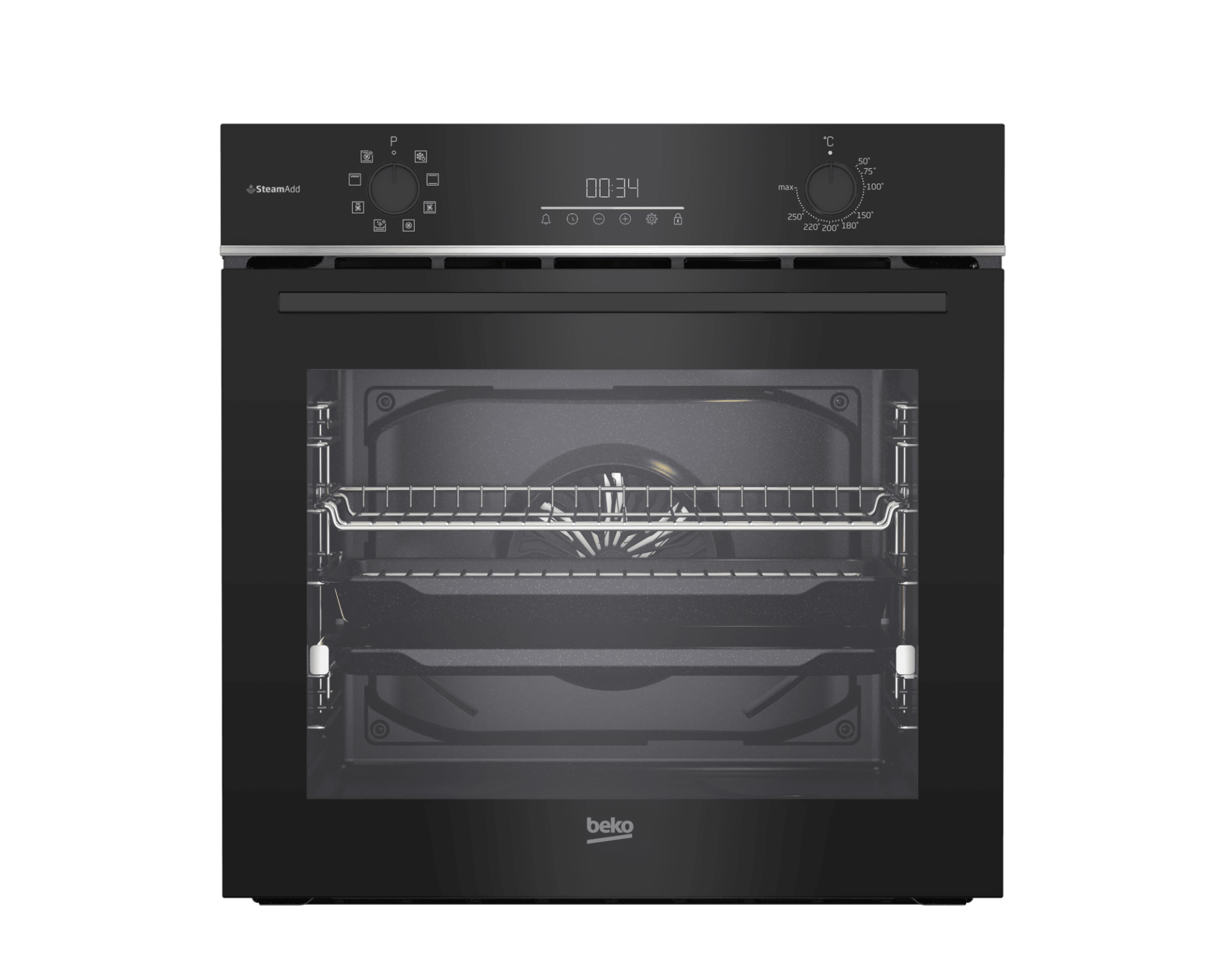 Beko BFC 431 S Ankastre Fırın – Siyah, 72 L, A Enerji, Buhar Destekli