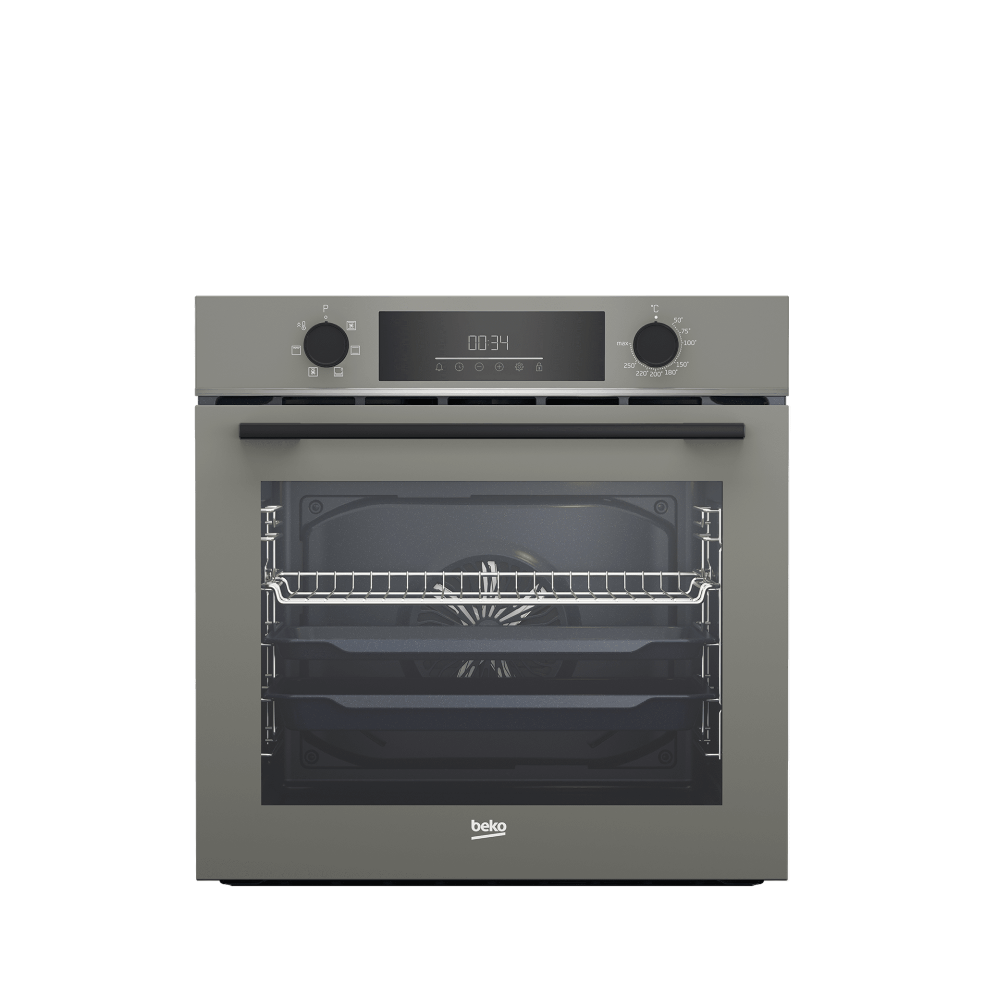 Beko BFC 331 G Ankastre Fırın – Gri Cam, 72 L, A Enerji