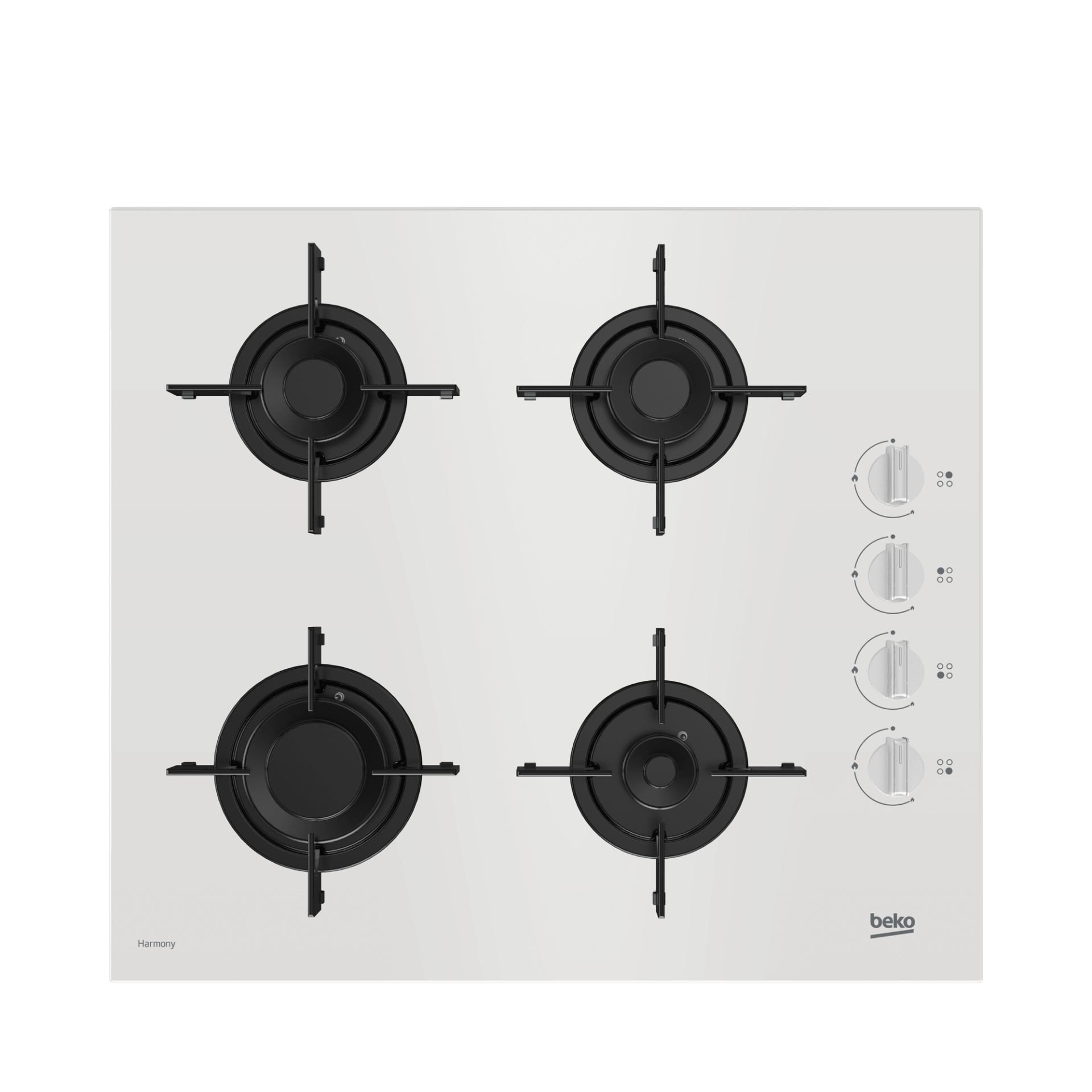 Beko BOCD T 6011 EHBD Gazlı Cam Tablalı Ocak – Beyaz, 4 Gözlü, Ankastre