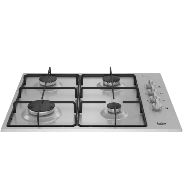 Beko BOMD D 6110 EID Gazlı Cam Tablalı Ocak – İnoks, 4 Gözlü, Ankastre