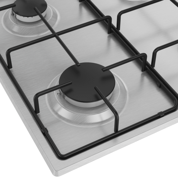 Beko BOMD D 6110 EID Gazlı Cam Tablalı Ocak – İnoks, 4 Gözlü, Ankastre