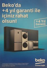 Ek Garanti Çamaşır 0-6 Ay +4 Yıl (Beko Çamaşır Makinesi İçin)