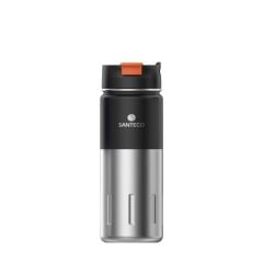 Santeco Kotka S0115092 Siyah 500ml Termos, Paslanmaz Çelik, Vakum Yalıtımlı