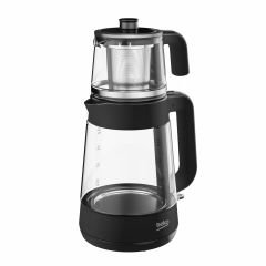 CM 5964 B Floral Siyah Çay Makinesi