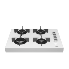 Beko BSTOC 827 B Beyaz Cam Tablalı Set Üstü Ocak