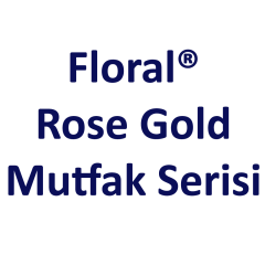 Beko Floral® Rose Gold 4'lü Mutfak Serisi