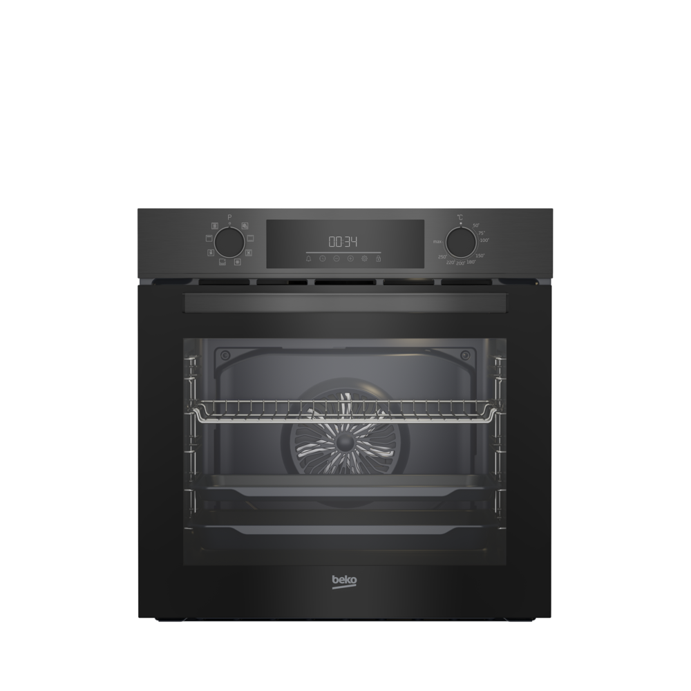 BFM 430 D Buhar Destekli Dark Inox Ankastre Fırın