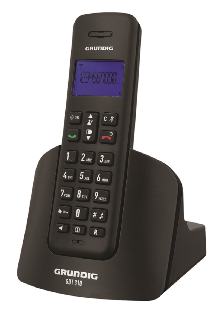 GRUNDIG GDT 310 Siyah Telsiz Telefon