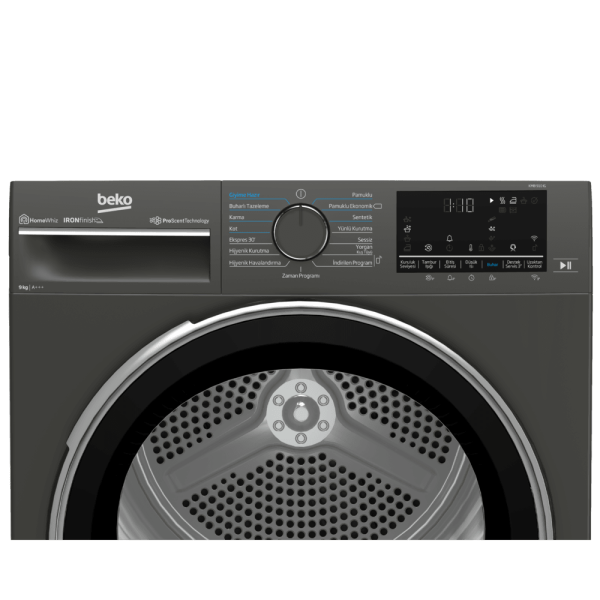 Beko KMB 910 IG Ironfinish A+++ 9 Kg Manhattan Grey Kurutma Makinesi