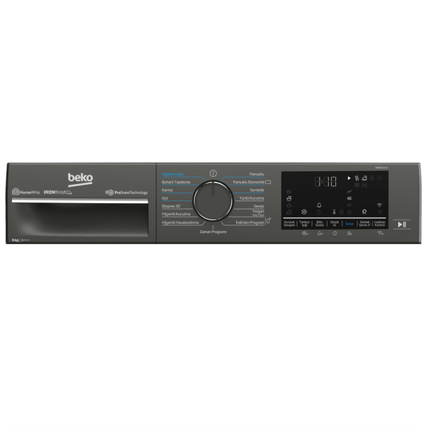 Beko KMB 910 IG Ironfinish A+++ 9 Kg Manhattan Grey Kurutma Makinesi