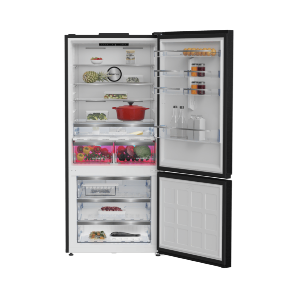 Beko 683616 EBI İç Ekranlı Siyah İnoks No Frost Buzdolabı