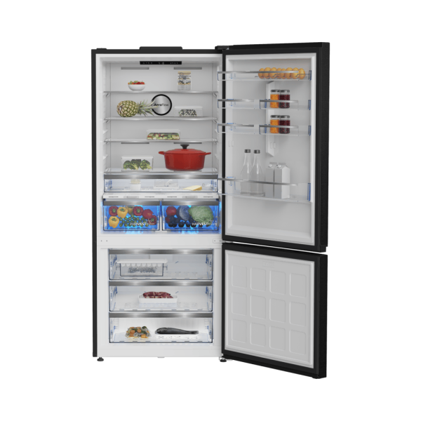Beko 683616 EBI İç Ekranlı Siyah İnoks No Frost Buzdolabı