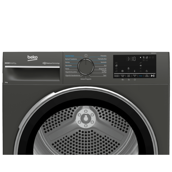 Beko KMB 901 IG A++  9 Kg IronFinish Manhattan Gri Kurutma Makinesi