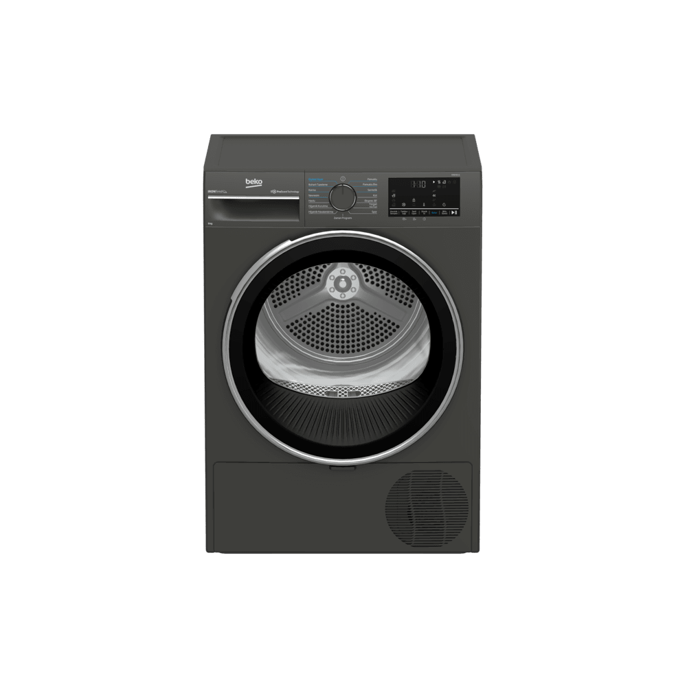 Beko KMB 901 IG A++  9 Kg IronFinish Manhattan Gri Kurutma Makinesi