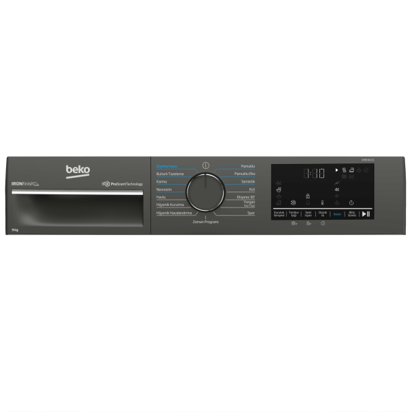 Beko KMB 901 IG A++  9 Kg IronFinish Manhattan Gri Kurutma Makinesi