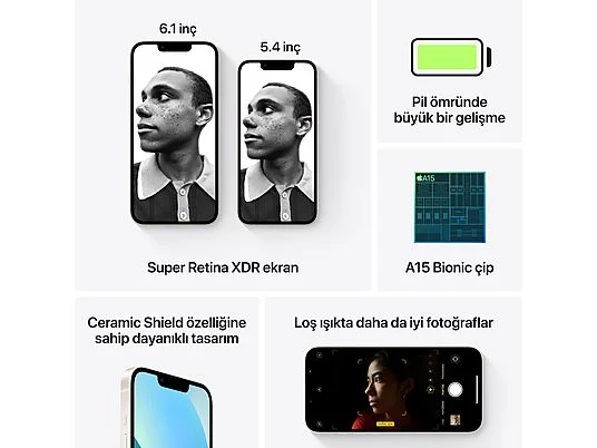 APPLE iPhone 13 128 GB Akıllı Telefon Starlight