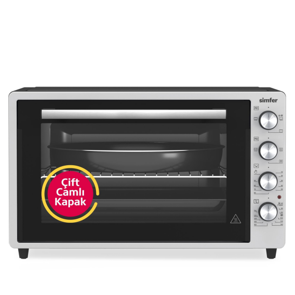 Simfer 7033 70Litre Inox Gri Midi Fırın Turbo